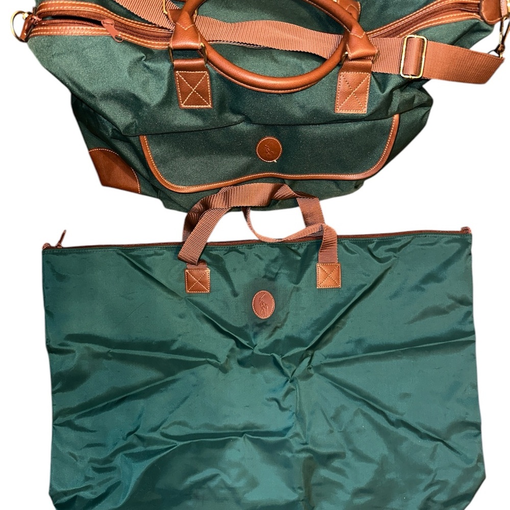 (2)Polo Ralph Lauren Duffel/Tote set - Picture 3 of 13